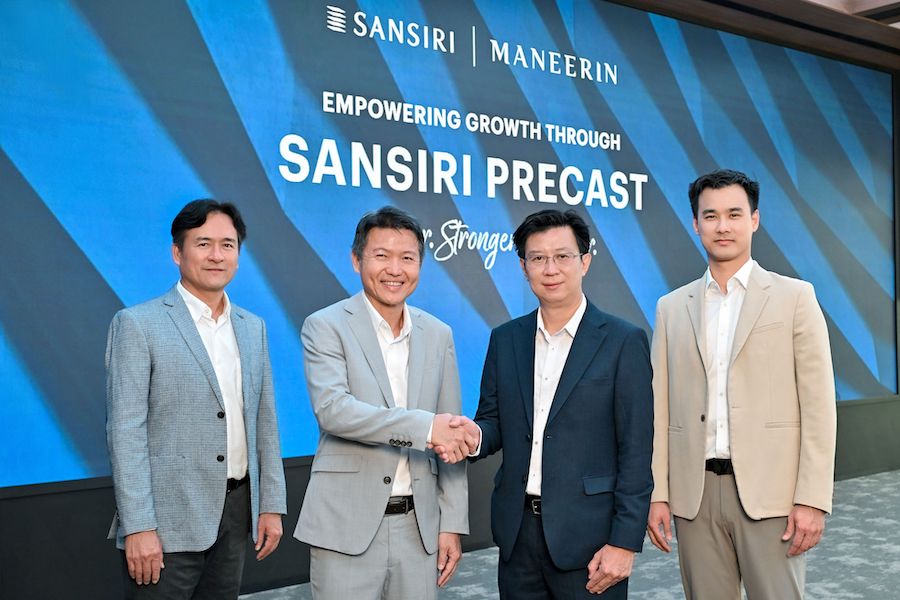 แสนสิริ x มณีรินทร์ นำนวัตกรรมพรีคาสท์  ลุยสร้างบ้านคุณภาพในพื้นที่ EEC